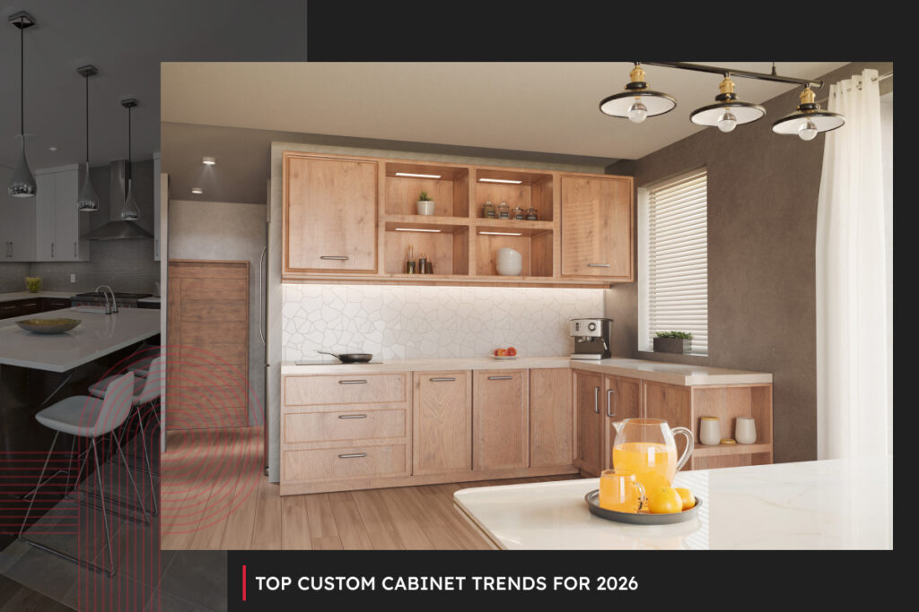 A nice kitchen with custom cabinets.